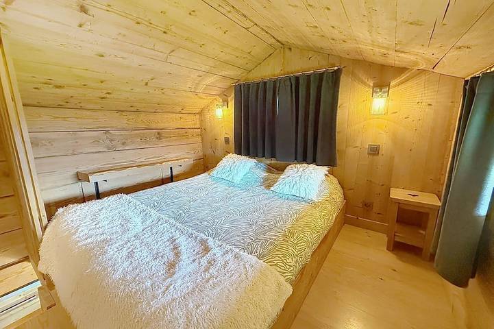 Kleines Chalet mit atemberaubendem Blick auf den Mont-Blanc, 5 Minuten von den Skipisten entfernt in Sallanches, Pays du Mont-Blanc