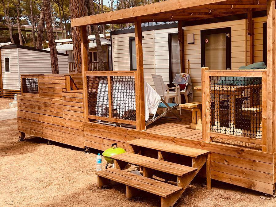 Camping Interpals Eco Resort - Mobilheim 4 personen - Mobilheim Playa Tv Clim - 2 Schlafzimmer - 4 Personen in Pals, Costa Brava