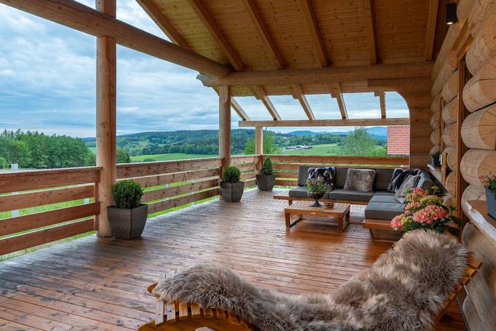 Chalet für 4 Personen, mit Balkon und Balkon/Terrasse sowie Terrasse und Whirlpool in Landkreis Regen - 4