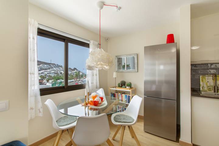 Ferienhaus 'Eucalipto-Sonne garantiert' mit Meerblick, WLAN und Klimaanlage in Puerto Rico (Gran Canaria), Mogán