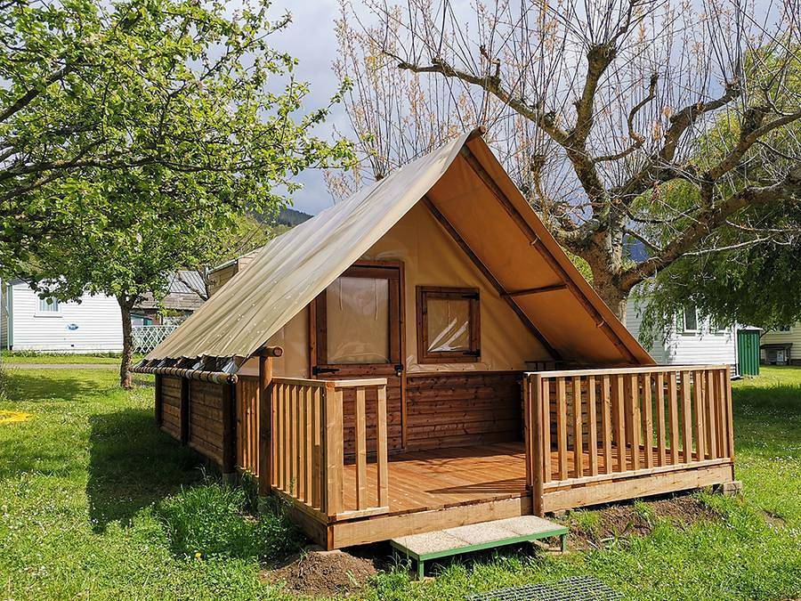 Flower Camping Les Granges - Lodge 4 personen - Amazonas-Lodge Standard 20 m2 + Terrasse in Luynes, Tours und Umgebung