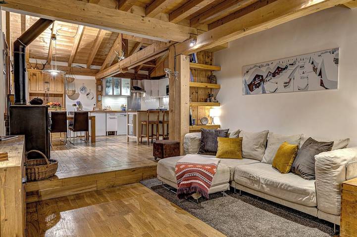 Gîte pour 6 personnes, avec jardin ainsi que sauna et jacuzzi dans Les Bossons