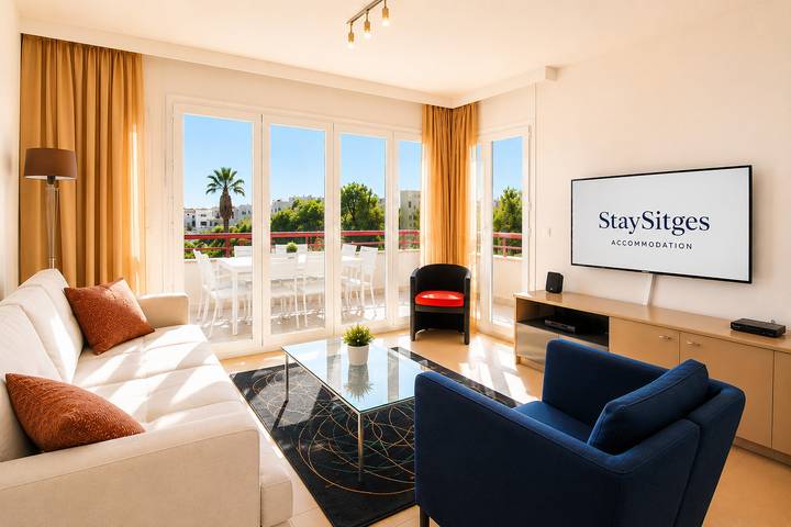 Apartamento entero, Apartamento de vacaciones para 4 personas con balcón in Sitges, Garraf