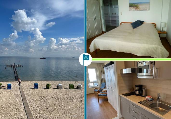 Ferienwohnung für 2 Personen, mit Balkon und Sauna auf Föhr