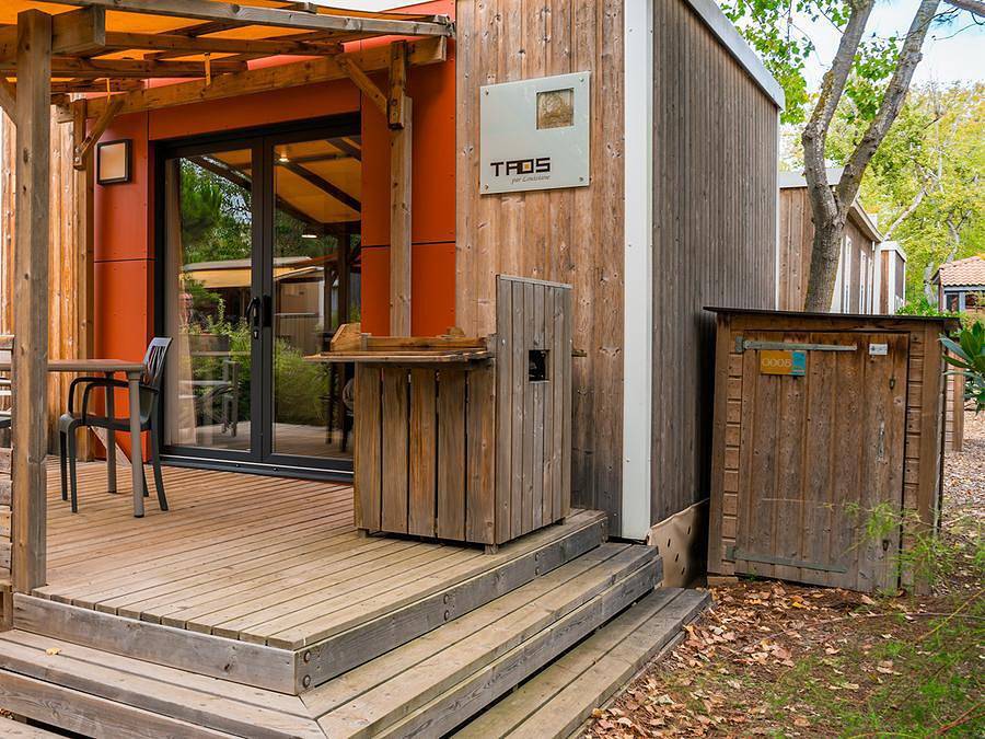 Camping Sunelia Les Sablons - Mobilheim 2 personen - 09 - Taos Luxus Studio - Oustalet in Portiragnes Plage, Portiragnes