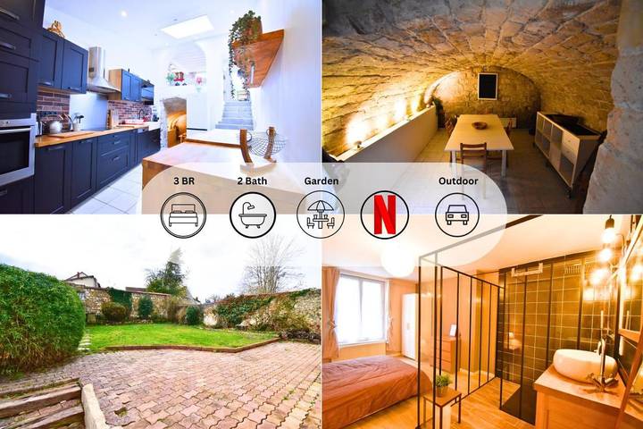 Gîte pour 8 personnes, avec jardin et terrasse, animaux acceptés à Chambly - 4