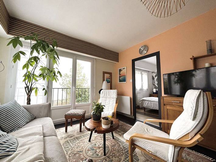 Ganze Wohnung, **Fouesnant: Appartement 4 pers. rénové à 50m de la plage de Cap Coz avec parking** in Bénodet, Quimper und Umgebung