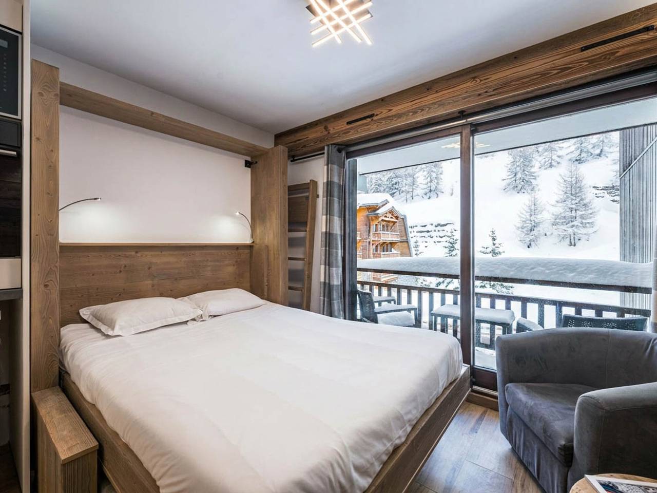Gehele studio, Renovated Studio in Center with Balcony in Val-d'Isère, Ruitor Massief