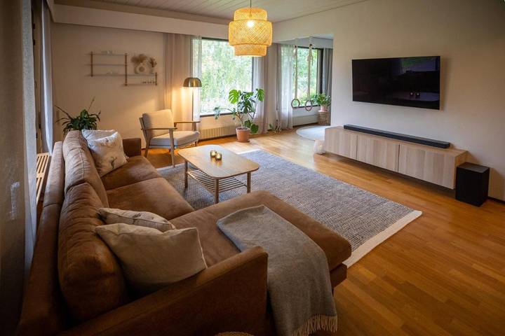 Casa de vacaciones para 7 personas, con vistas además de terraza y sauna en Rovaniemi