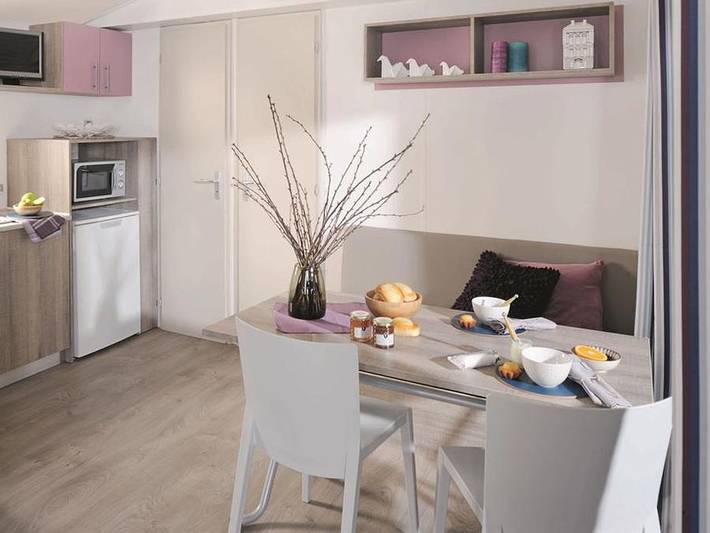 Flower Camping L'Abri-Côtier - Mobilheim 5 personen - Loggia Privilège 26 m² (2 Schlafräume - 4/5 pers.) + Tv + Lv in Saint-Nazaire-sur-Charente, Rochefort und Umgebung