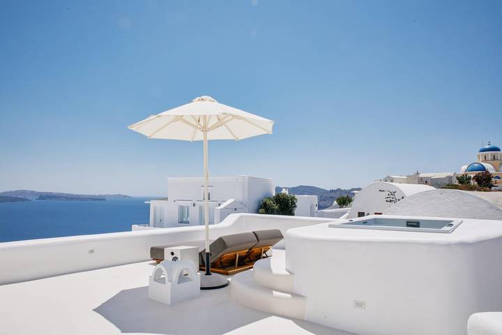 Villa für 4 Personen mit Balkon in Oia, Santorin