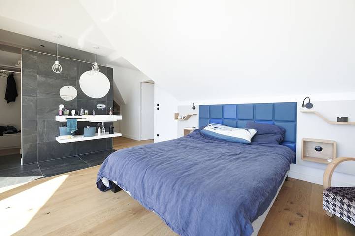 Villa con piscina, vista al mar in Batz-sur-Mer, Côte de Jade