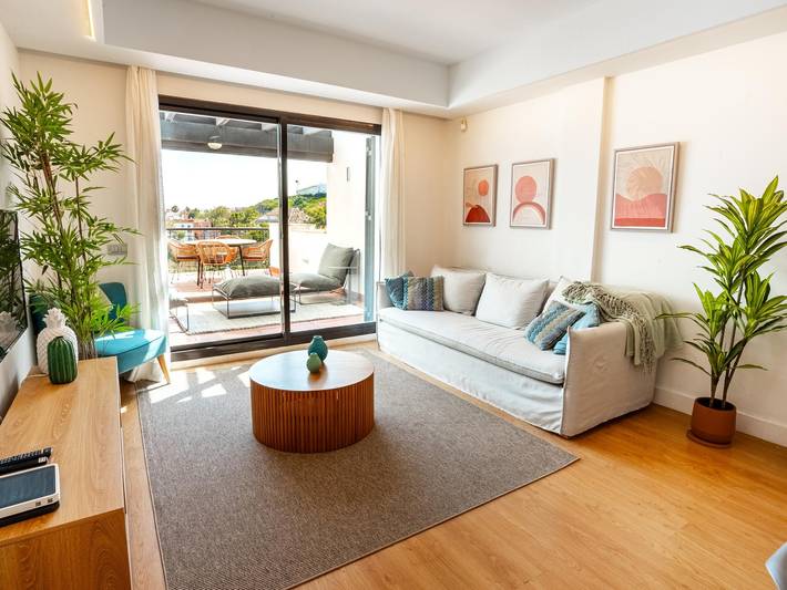 Ganze Wohnung, Penthouse mit Meerblick, 6 Pers. in Casares del Mar, Casares