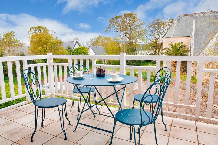 Location de vacances pour 4 personnes, avec Balcon à Fouesnant