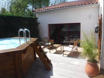 Maison de vacances pour 2 personnes, avec piscine ainsi que jardin et vue dans le Tarn
