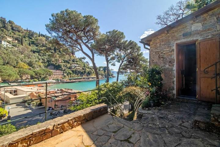 Apartament wakacyjny dla 4 osób, z taras i widok oraz ogród w Portofino