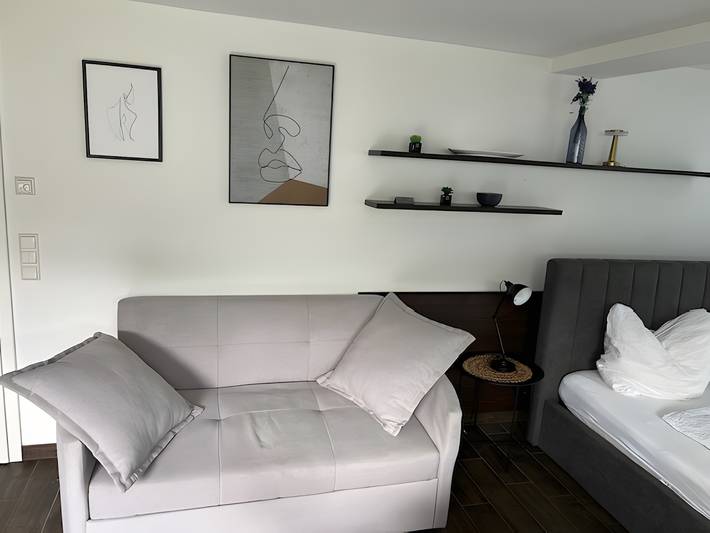 Hütte für 3 Personen, mit Seeblick und Garten, kinderfreundlich am Bodensee - 4