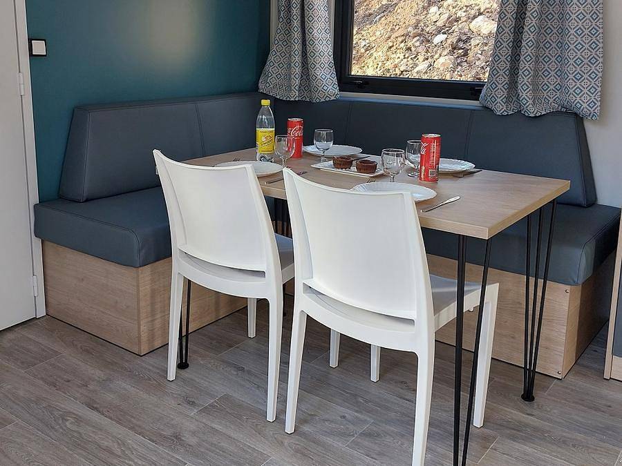Camping Les Bords de Cèze - Mobilheim 4 personen - Rapidhome mit Klimaanlage in Cornillon, Nimes und Umgebung