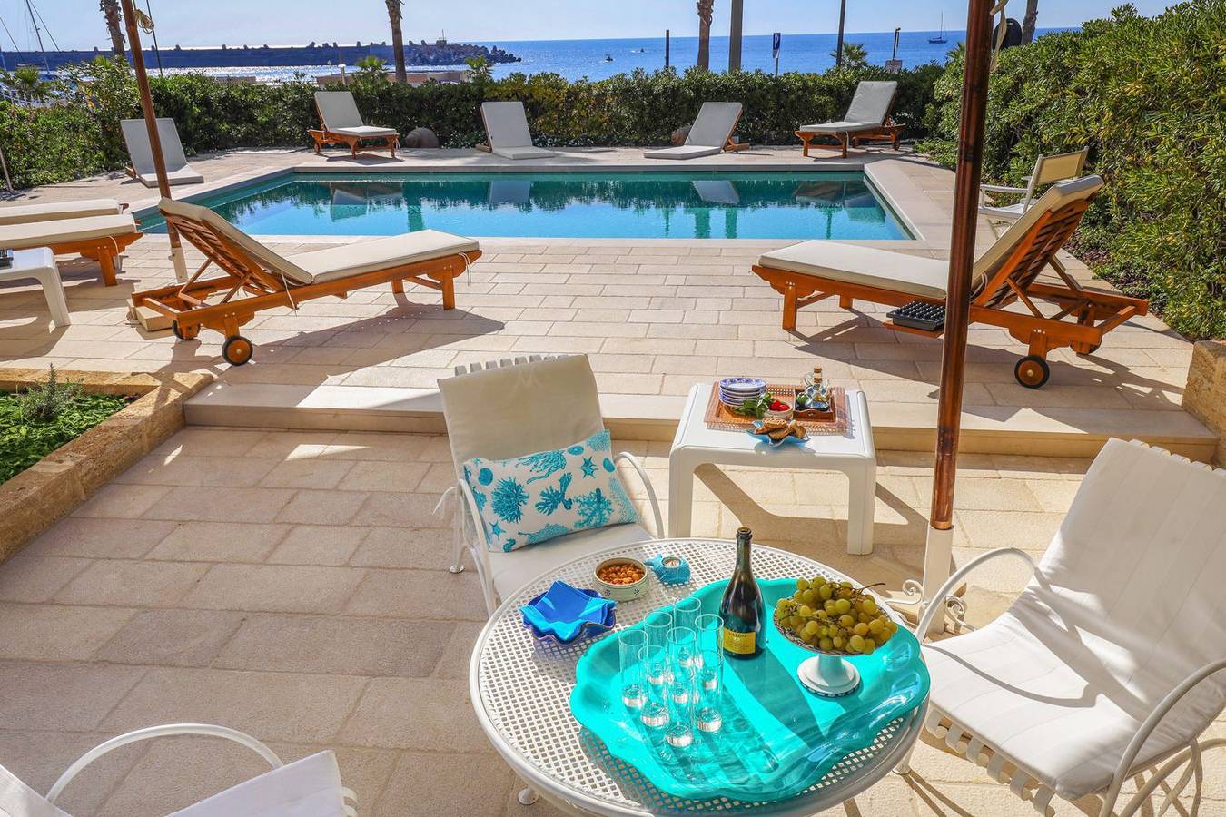 Villa per 10 persone con terrazza in Spiaggia libera Santa María di Leuca, Castrignano del Capo