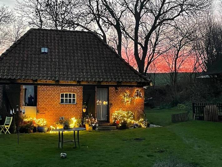 Ferienhaus für 2 Personen, mit Terrasse und Garten sowie Seeblick und Ausblick in Gremersdorf