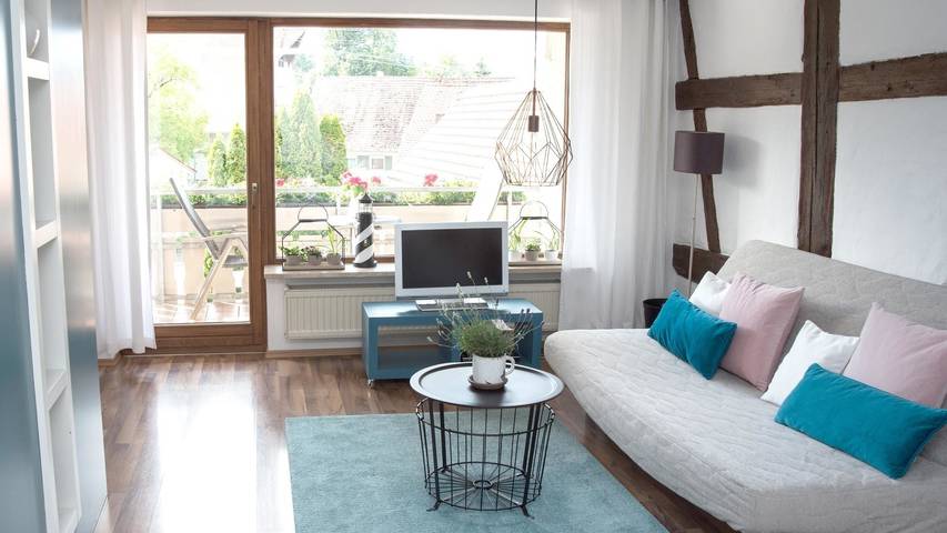 Gîte pour 4 personnes, avec terrasse et jardin, animaux acceptés à Markdorf