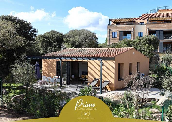 Appartement de vacances pour 4 personnes, avec Terrasse ainsi que Jardin et Piscine