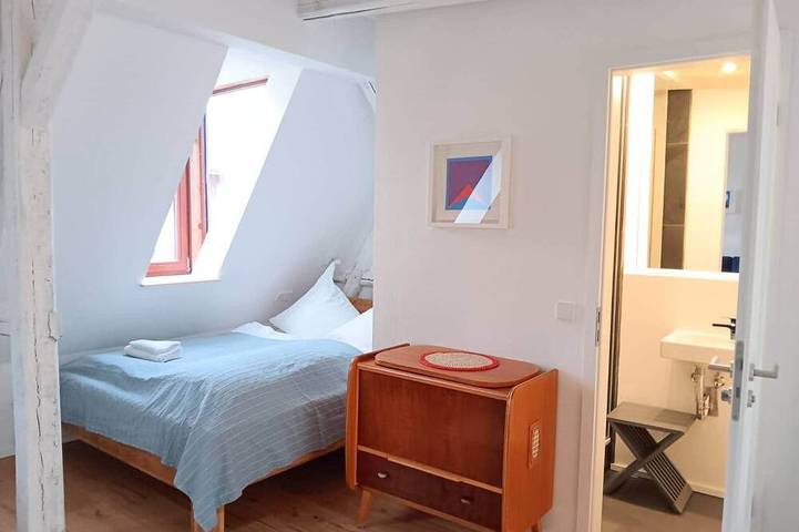 Ganze Wohnung, Schöne Einzimmer-Dachwohnung mit Küche in Geras Stadtmitte in Gera, Ostthüringen