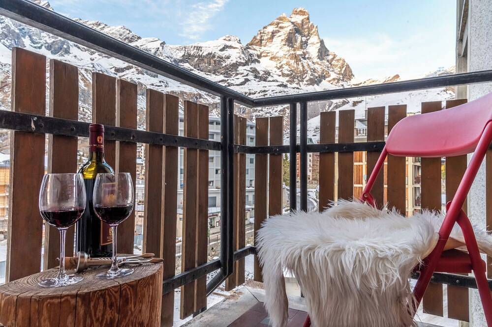 Ganze Wohnung, Horn Peak House - Central Panoramic Studio in Cervinia, Valtournenche