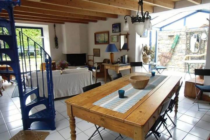 Gîte pour 6 personnes, avec balcon et jardin dans Plage de l'Aber