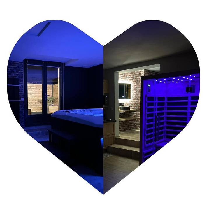 Location de vacances pour 2 personnes, avec jacuzzi ainsi que terrasse et sauna à Friaucourt