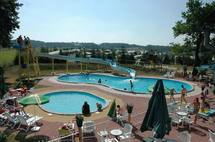 Camping für 6 Personen, mit Ausblick und Pool sowie Garten und Terrasse in Tschechien