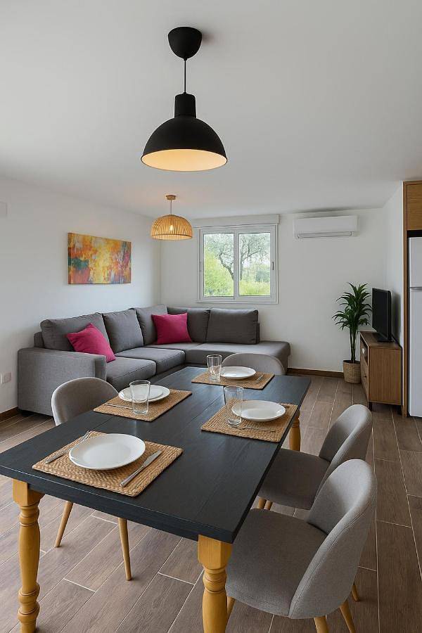 Apartamento para 6 personas, con vistas y jardín además de piscina y terraza en Castilblanco de los Arroyos