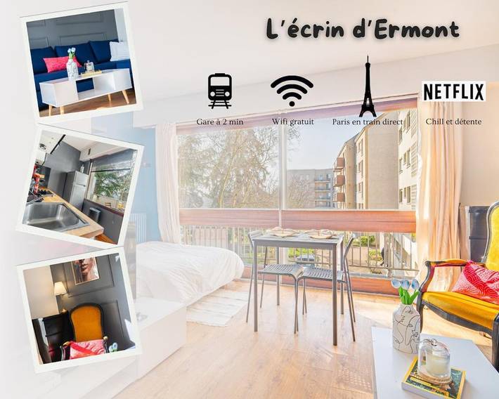 Gîte pour 4 personnes, avec balcon et vue à Ermont - 2
