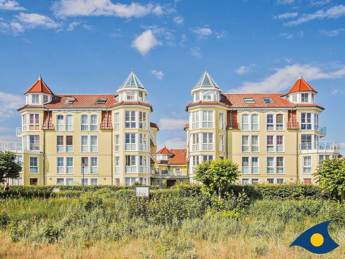 Ferienwohnung für 4 Personen, mit Balkon und Terrasse sowie Garten und Pool in Bansin