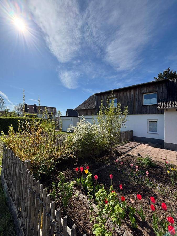 Ferienwohnung für 6 Personen, mit Garten und Ausblick