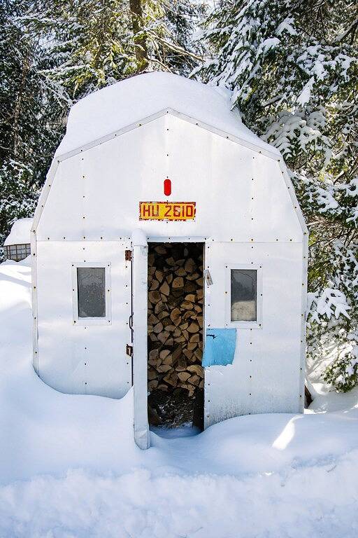 The Hidden Porch at Sir Sam's (hot tub & sauna) in Algonquin Provincial Park