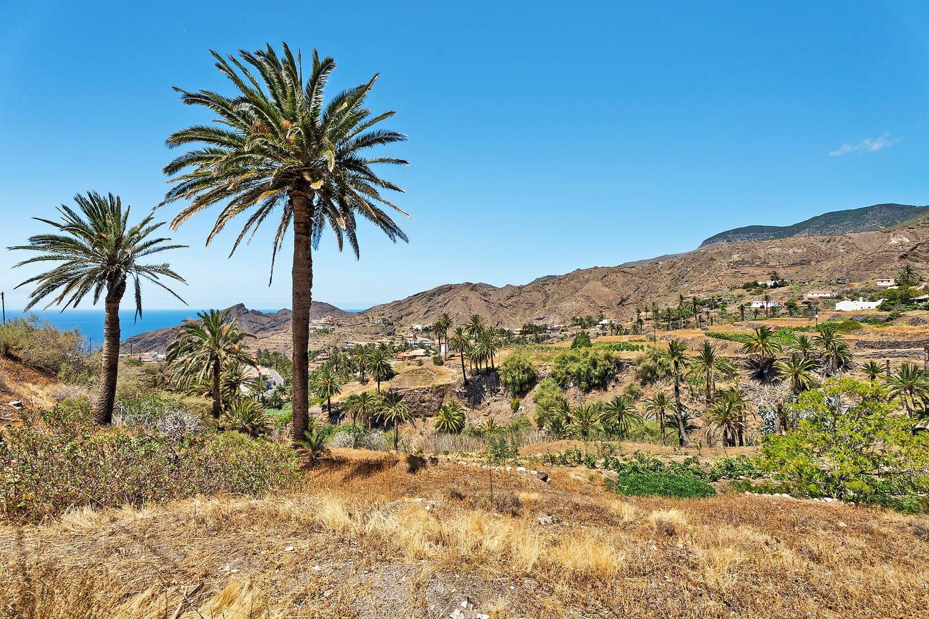 Casa de vacaciones "Rosa del Negro" con vistas al mar, terraza y Wi-Fi in Alojera, Vallehermoso