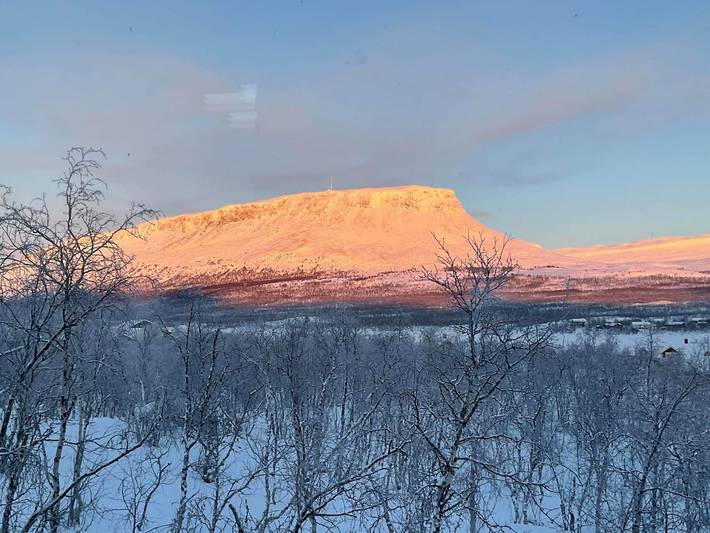 Saana aurora in Lappland