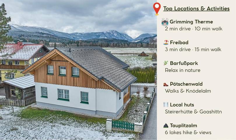 Ferienhaus für 4 Personen, mit Garten und Ausblick, mit Haustier in Ausseerland - 2