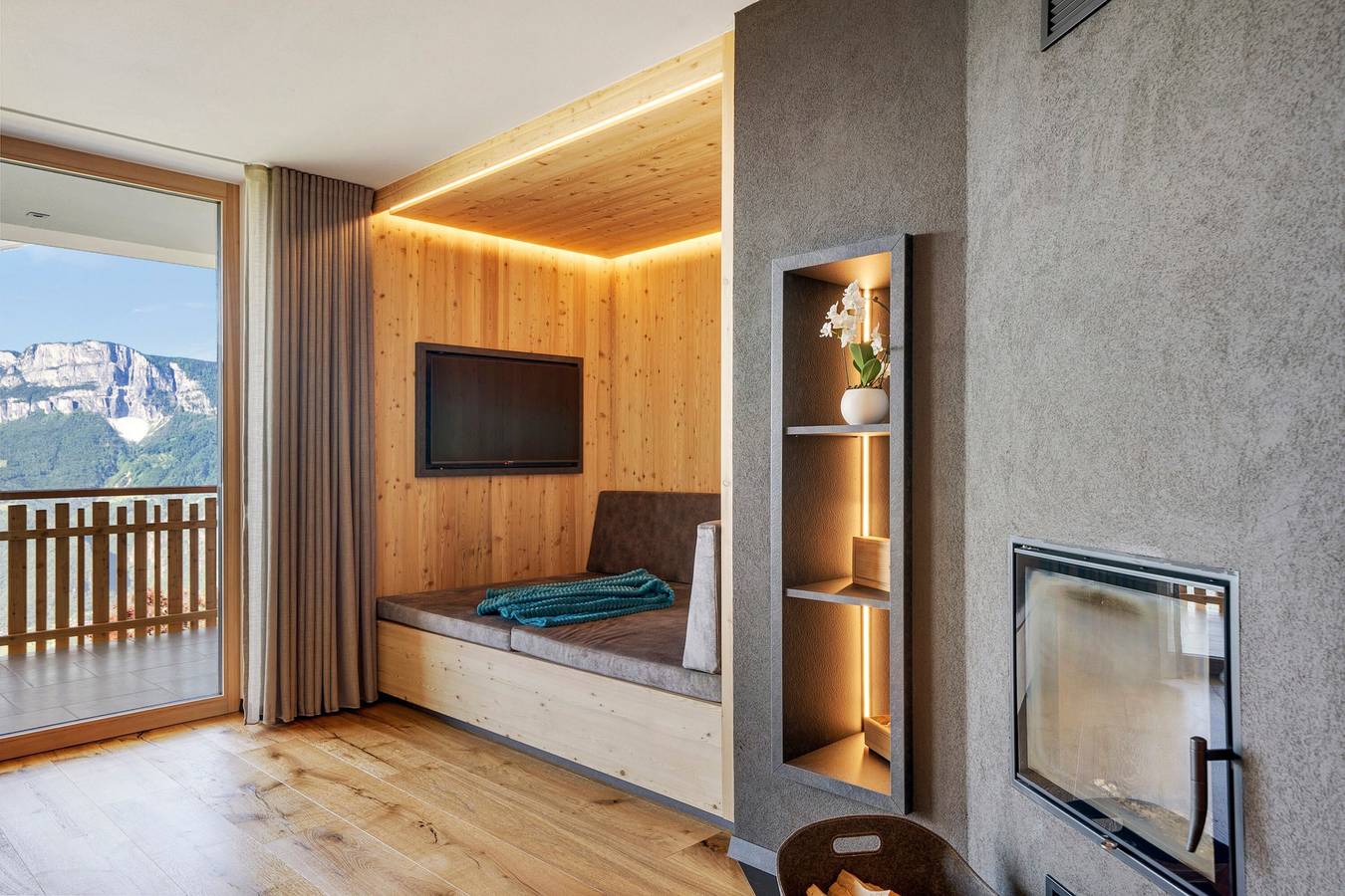 Appartamento intero, Appartamento 'Lodge Melisse' con vista sulle montagne, terrazza privata e sauna privata in Meltina, Alpi Sarentine