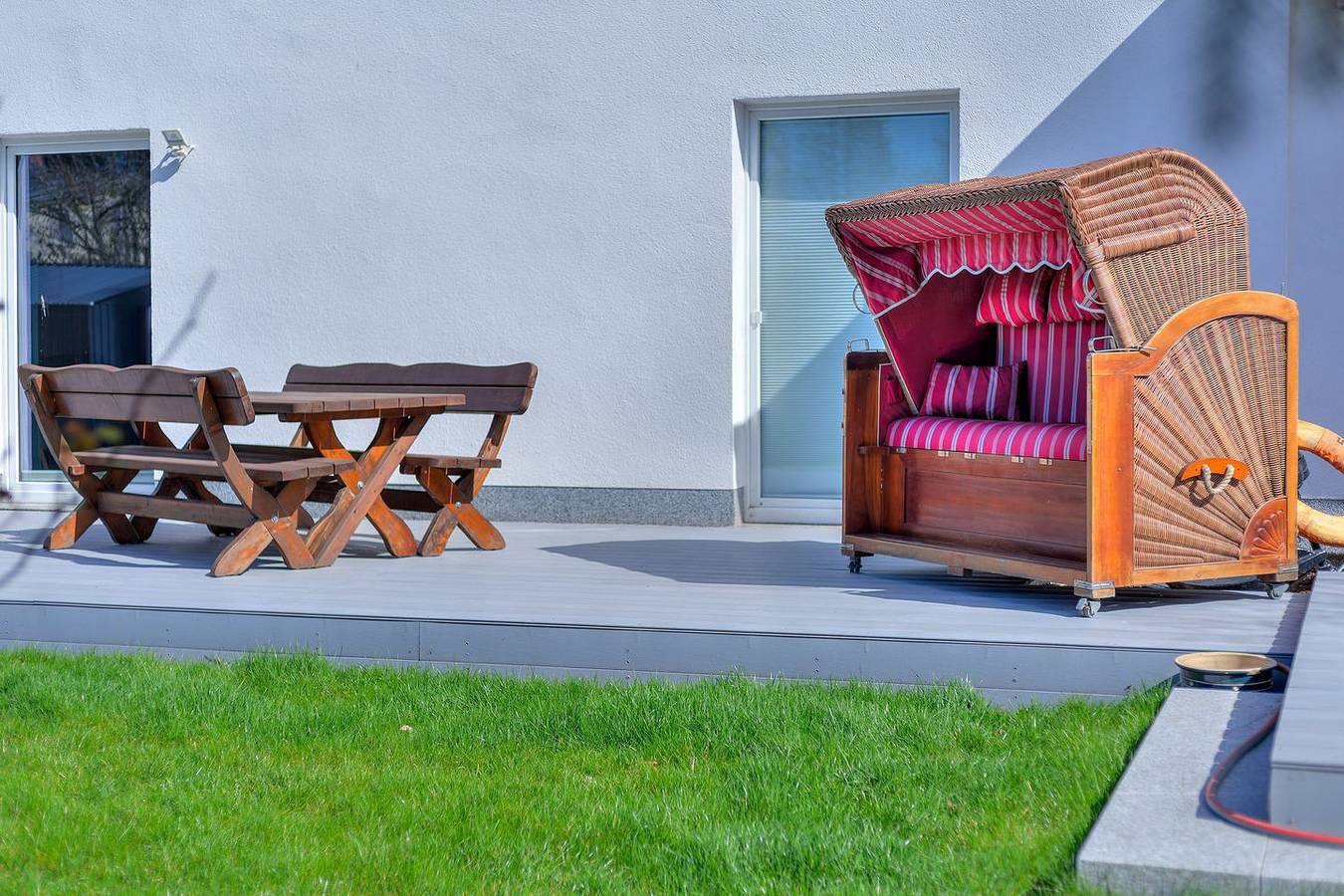 Ferienhaus Thorina in Bansin: 90 m² für 5, Terrasse & Strandnähe 1 km in Bansin, Heringsdorf