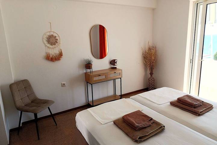 Appartement entier, Appartement pour 2 personnes, directement sur la plage, parking restaurants à proximité in Stegna (Rhodes), Rhodes