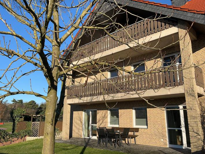Ferienwohnung für 4 Personen, mit Balkon und Seeblick im Münsterland
