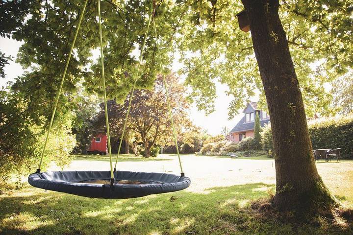 Ferienwohnung für 5 Personen, mit Terrasse und Garten sowie Sauna in Maasbüll