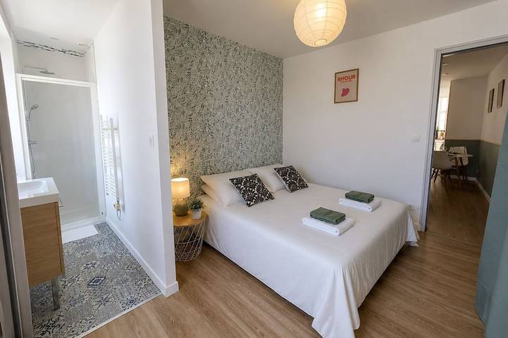 Entire apartment, Charming, quiet one-bedroom apartment with private in Angoulême, Charente