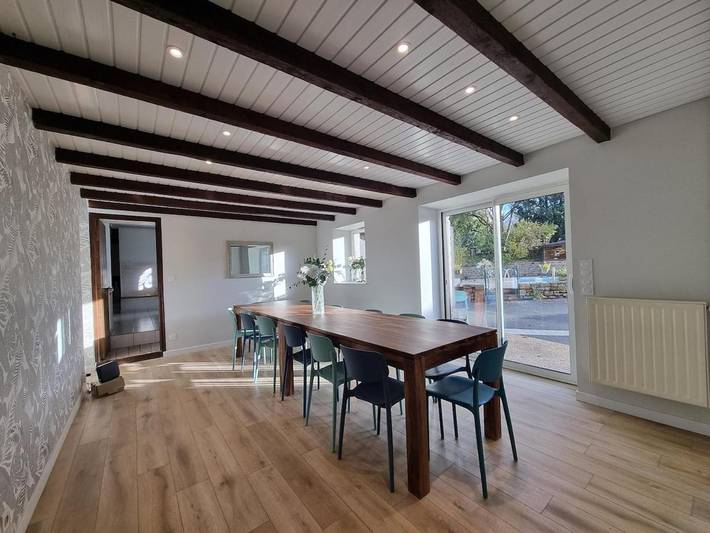 Location de vacances pour 14 personnes, avec piscine ainsi que jardin et jacuzzi à Saint-Quentin-sur-le-Homme - 4