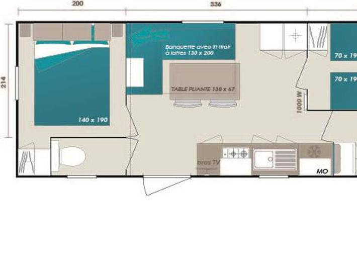 Camping für 4 Personen, mit Kinderpool in Pyrénées-Orientales - 3