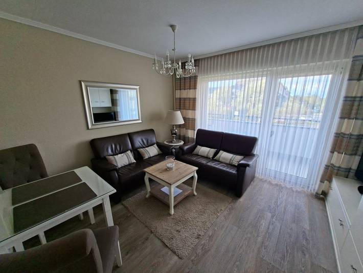 Ferienwohnung für 3 Personen, mit Balkon und Sauna auf Sylt