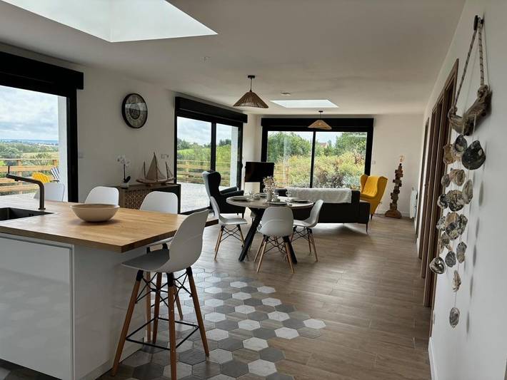 Maison de vacances pour 2 personnes, avec Balcon et Terrasse ainsi que Jacuzzi et Vue à Saint-Martin-Boulogne