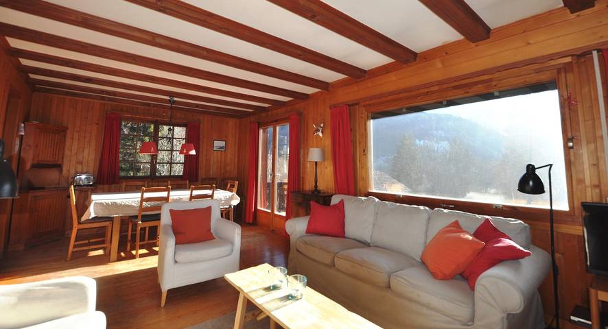 Gîte pour 7 personnes, avec Balcon ainsi que Balcon/Terrasse et Jardin à Gryon